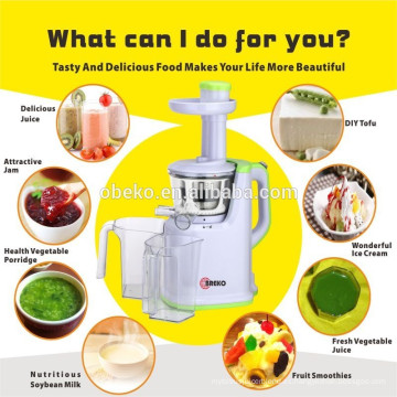 2015 Frutas y hortalizas Multifuncional Lento Masticante Solo Auger Juicer Extractor Juicer de baja velocidad Juicer lento